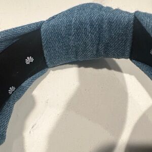 Lele Sadoughi Denim Blue and Black Headband Set